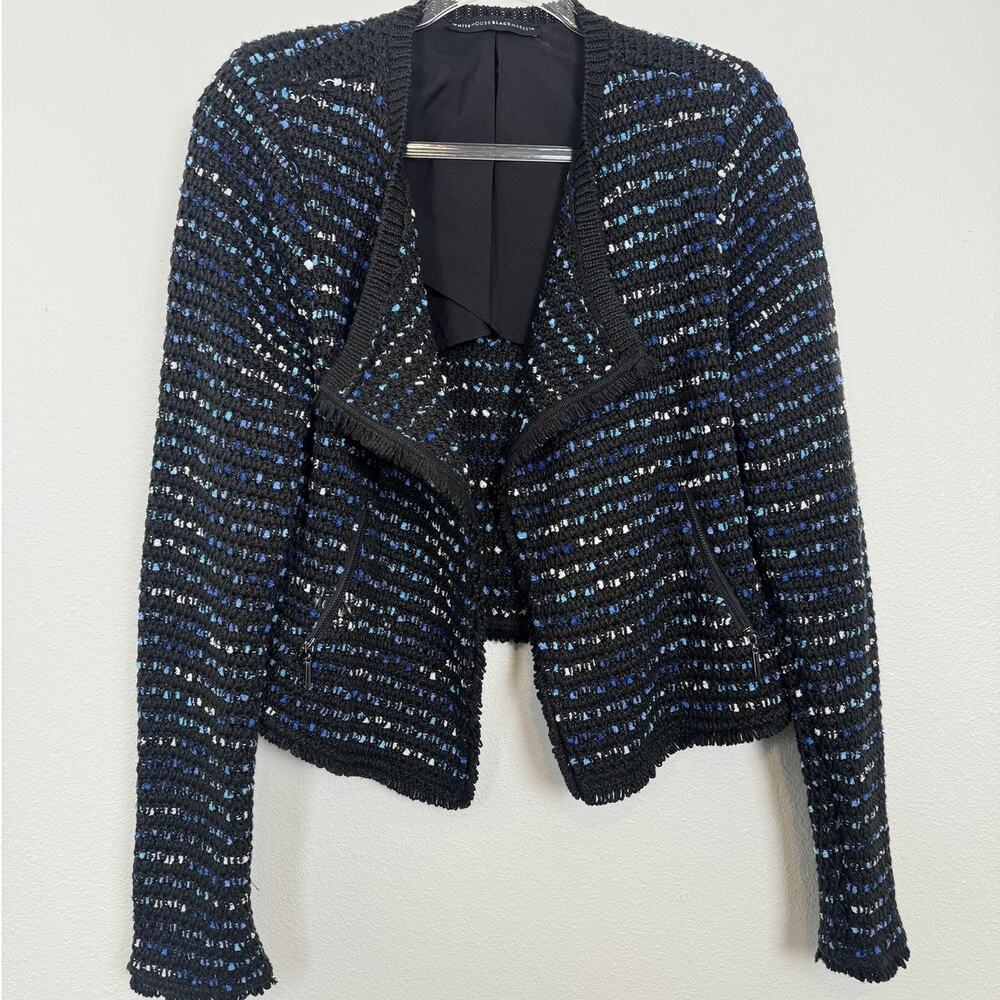 White House Black Market Boucle Jacket Womens Large Office Preppy